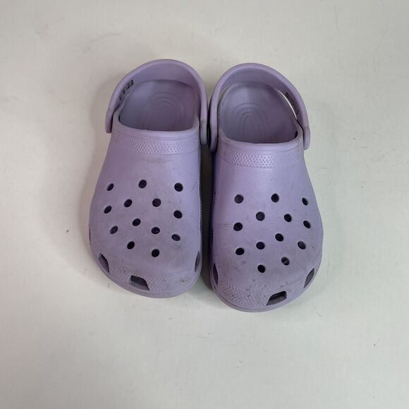 Crocs Womens Clogs Size 9, Light Purple/Lavender, Classic Slip On, Mens 7 - Picture 4 of 10